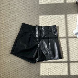 Faux leather shorts - size small